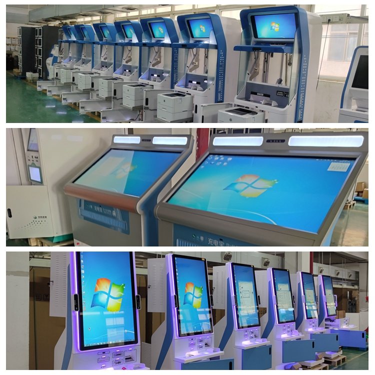 Digital advertising boards 55 inch customer flow management queuing systems kiosk OEM