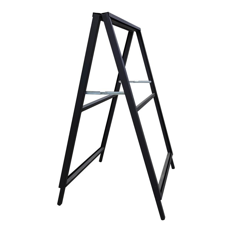 Custom Outdoor Portable Double-Sided Metal A-Frame Sidewalk Sign Poster Stand for Advertising Boards