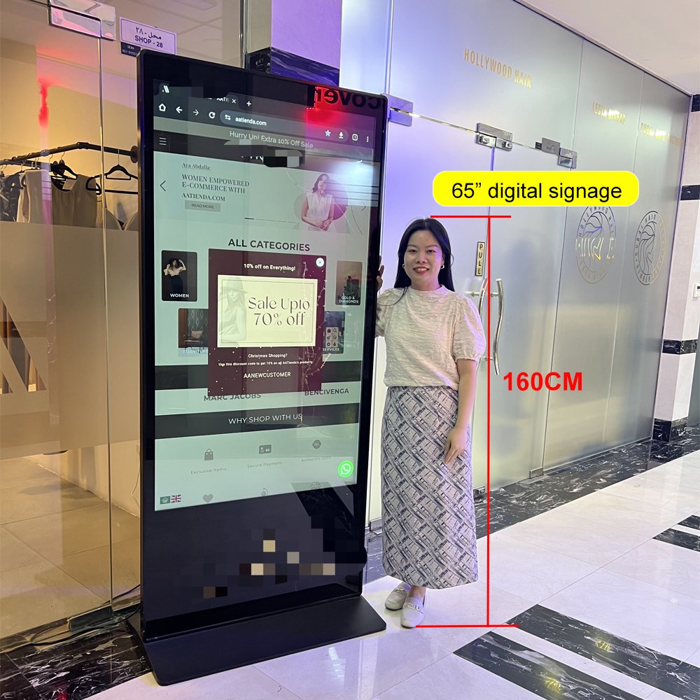 2024 New Hot-Selling 43/50/65 Inch Infrared Kiosk Touch Screens Interactive Board Signage for LCD Education Advertising display