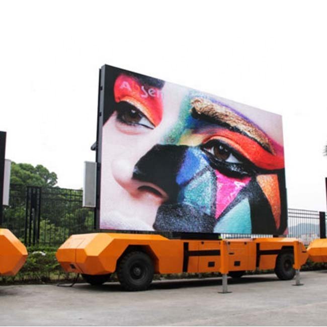 p10 Mobile video advertising boards billboard truck for sale led marketing sign on trailer