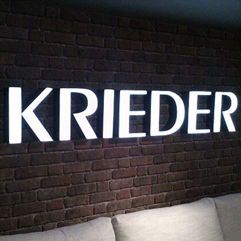 Front Lit Board Advertising Custom Light Up Led Shop 3d Led Sign For Business Front Light Sign LED Channel Signs
