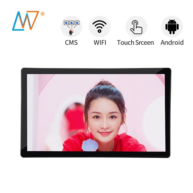 full hd android wifi pad 21 inch display touch screen wall mounted digital advertising board