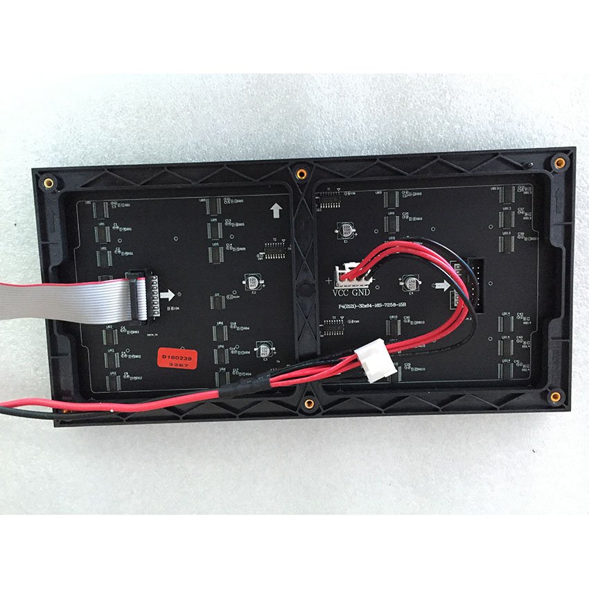 China 256*128mm indoor P4 led module rgb 16S SMD2121 64*32 hub75 full color LED wall panel advertising video stage board