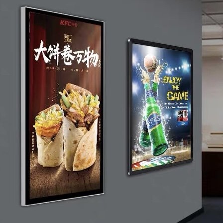 Cinema LED Backlit Movie Posters Aluminum Frame Magnetic Acrylic Light Box For Indoor