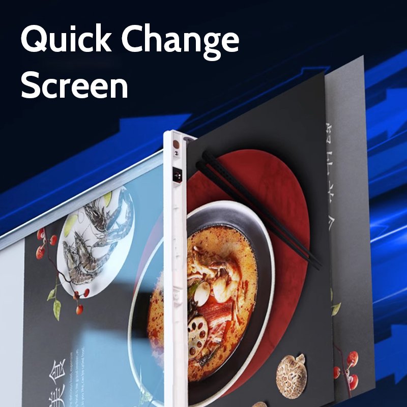 Rechargeable A4 Double-Sided Bar Slim Menu Display Board Panel Led Bar Store Restaurants Light Box For Advertising