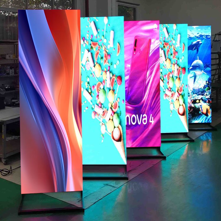 Cosun advertising led digital poster screen led poster display screen portable floor standing digital signage