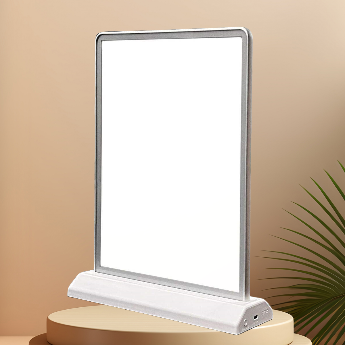 Slim Advertising LED Light Boxes Rechargeable Wireless Billboards Desktop Standing Display