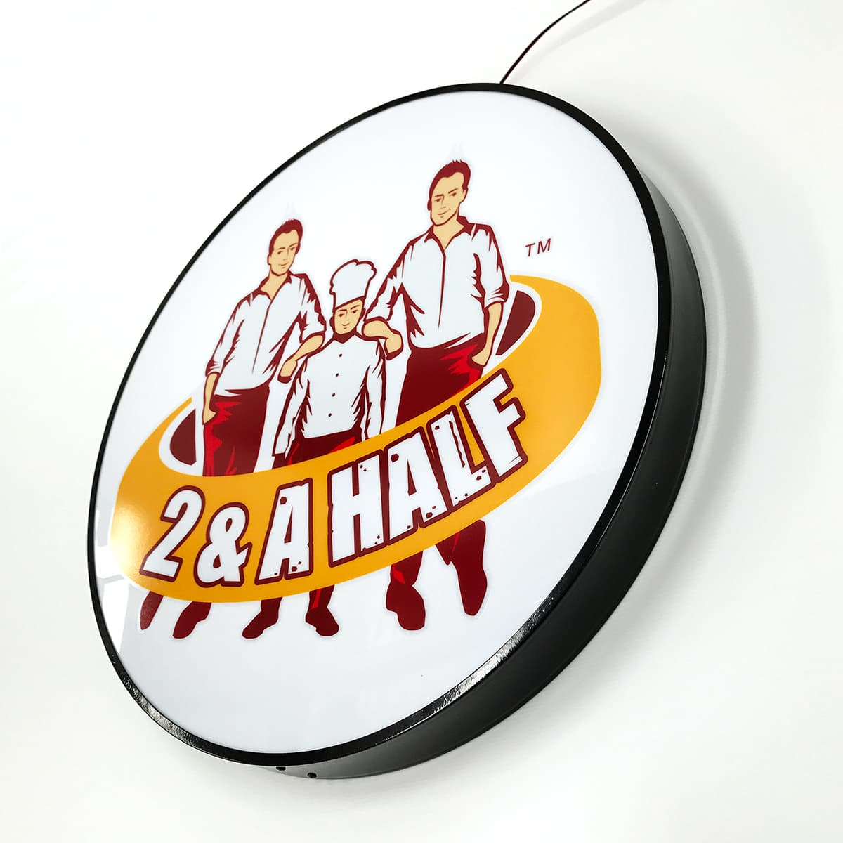 Custom Light board rotating light box outdoor advertising sign 3d letter sign LED Round acrylic advertising light boxes