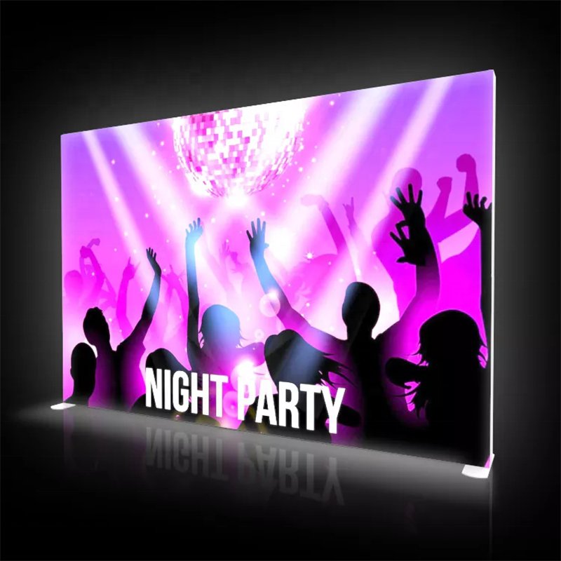 Exhibition Movie poster backlit free standing LED display trading show advertising equipment light box signage