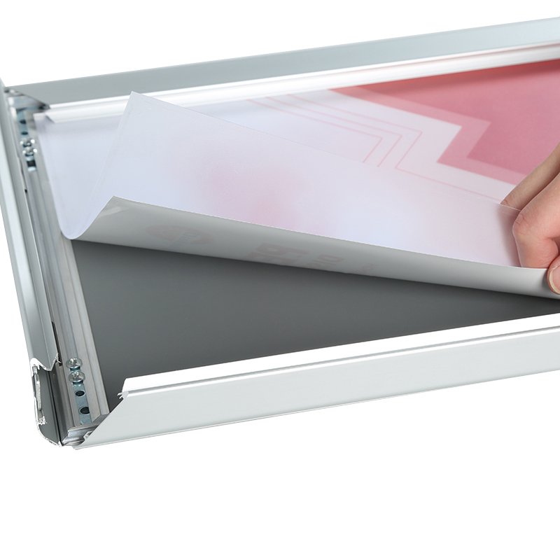 Factory wholesale Waterproof lockable snap frame 32mm snap poster frame with mitred corners Allen key picture frames