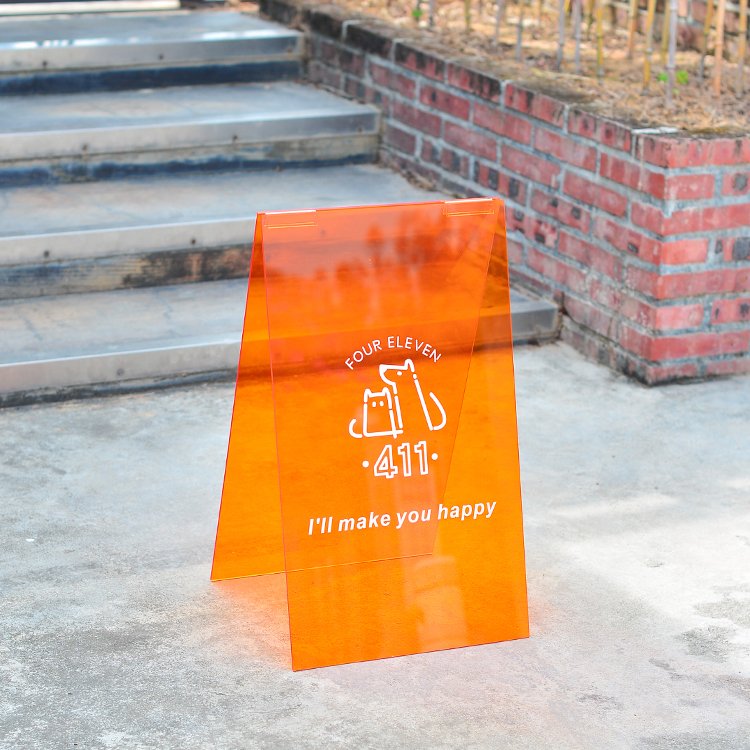 1 pcs Custom Double-Sided Indoor Outdoor Acrylic A Shape Frame Signs Board Weatherproof Sidewalk Advertising Boards