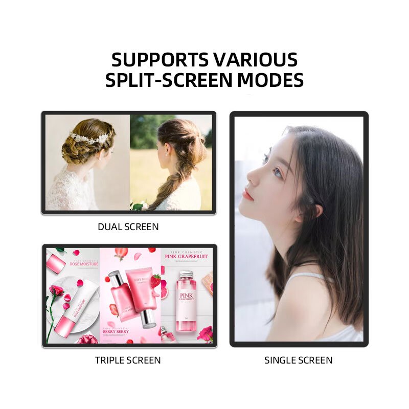 Factory Made USER LCD Panel Display 43 50 55 inch Network Advertising Screen Wall Mount Menu Board Screen