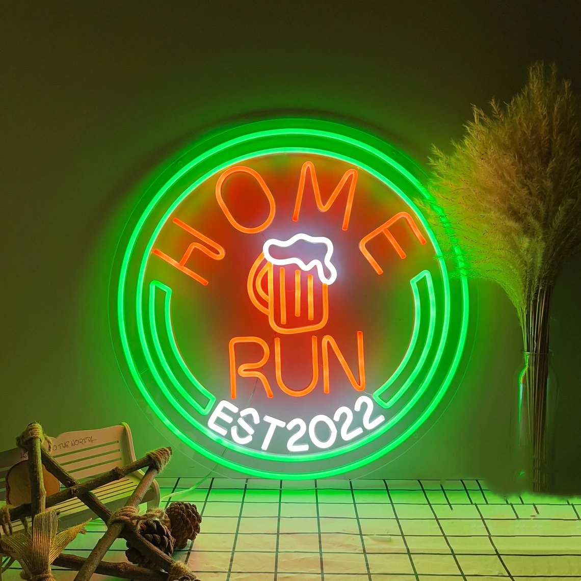Neon Sign OPEN, LED business open sign advertisement board Electric Display Sign, Two Modes Flashing & Steady neon light sign