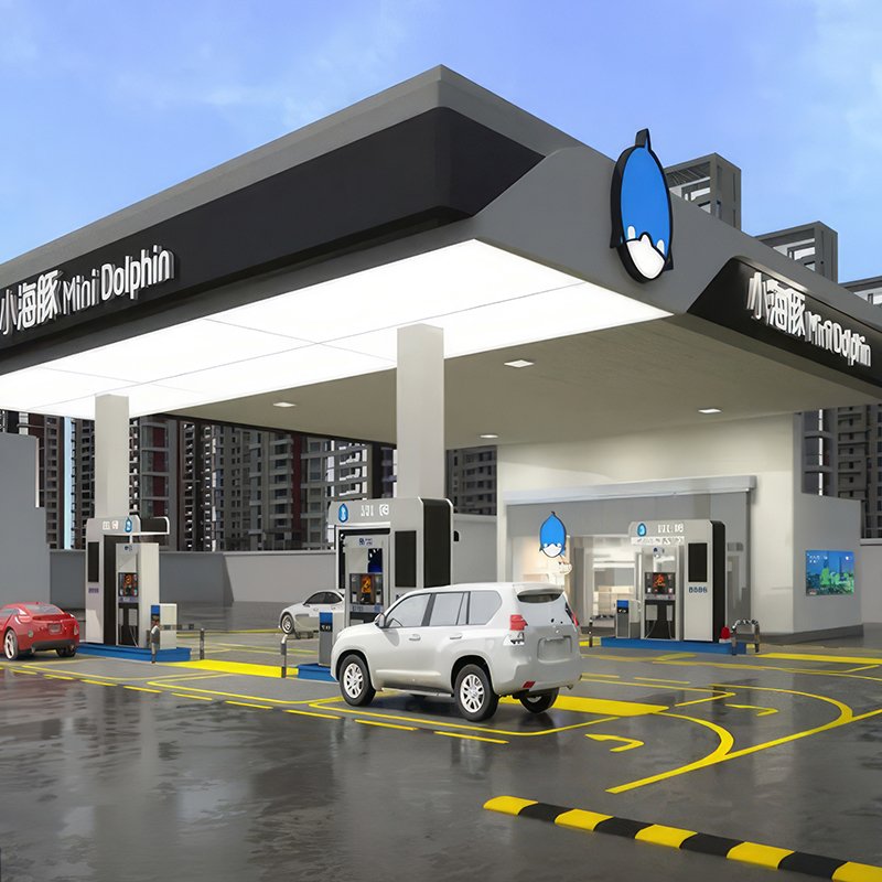 Petrol Station Gas Station price sign Led Luminous Advertising Pylon Sign Gasoline Station Canopy Wayfinding signs
