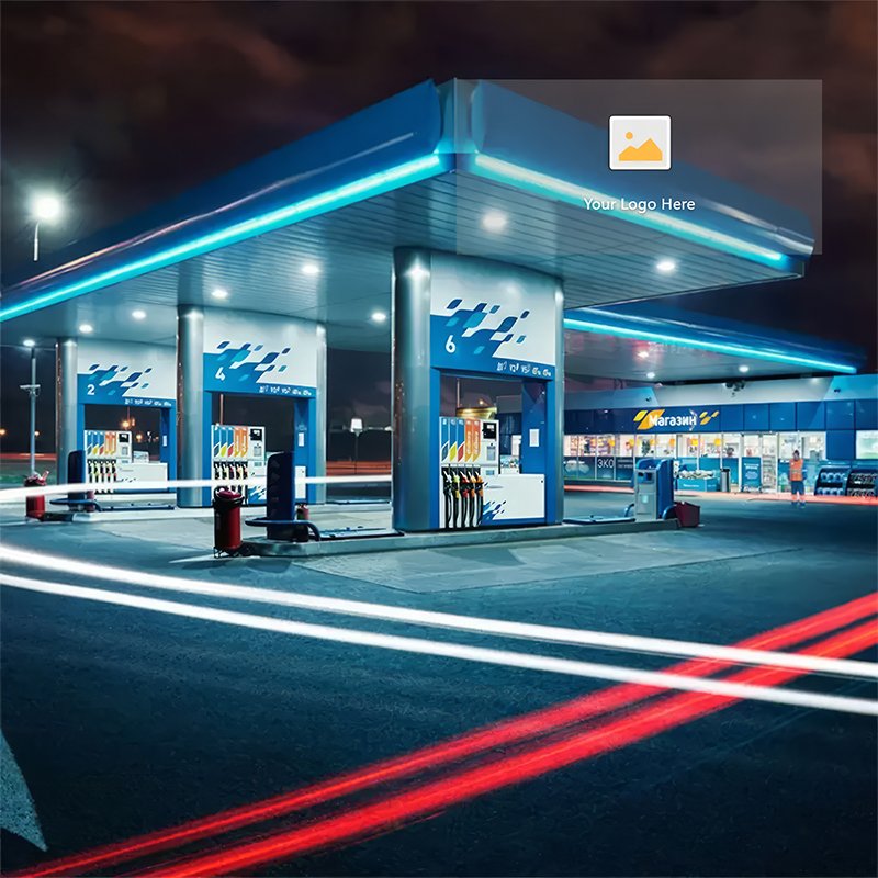 Petrol Station Gas Station price sign Led Luminous Advertising Pylon Sign Gasoline Station Canopy Wayfinding signs