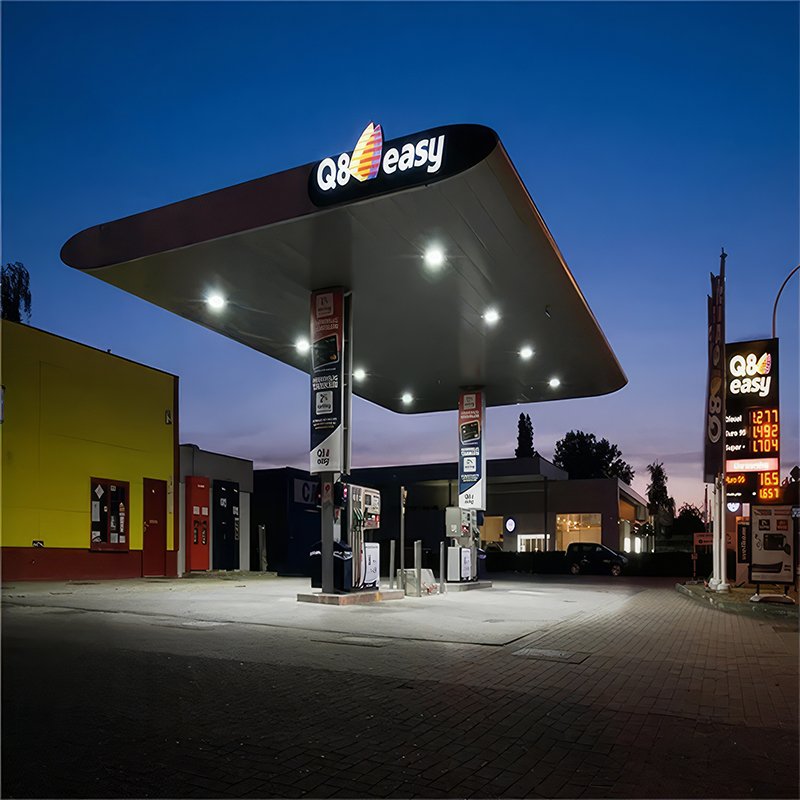 Petrol Station Gas Station price sign Led Luminous Advertising Pylon Sign Gasoline Station Canopy Wayfinding signs