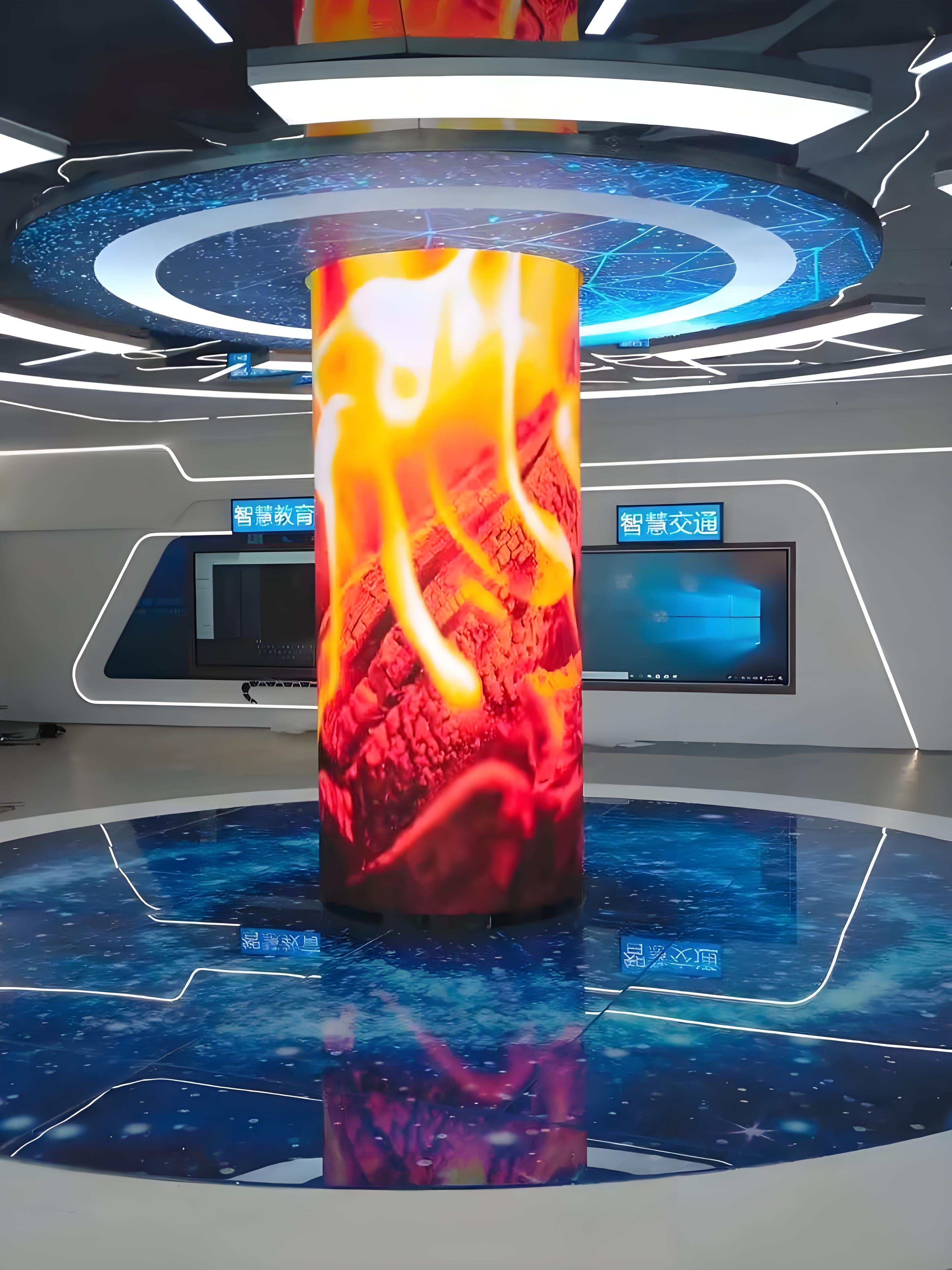 Lino P2.5 25 Indoor Circular LED Display Screen Flexible Curve Cylindrical for Retail Store Education P2 P3 P4 Pantala LED Board