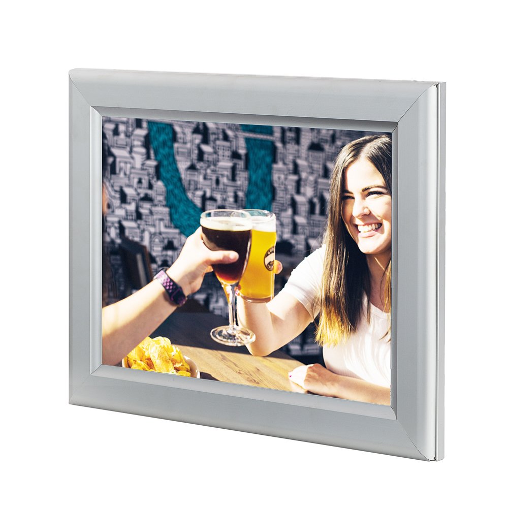 Aluminum LED snap light box multi color frame hotel restaurant ad wall mount menu board