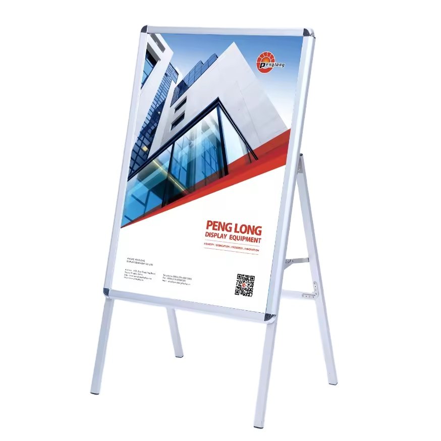 Custom Folding Double Sided Board A Frame Sideway Sign for poster frame Folding Poster Stand