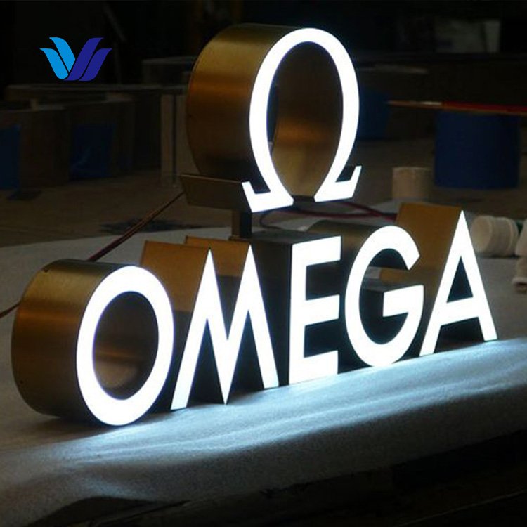 Hongsen Custom Sign Shop board 3D Led channel letters Light Advertising mini Acrylic Letters decorative signs