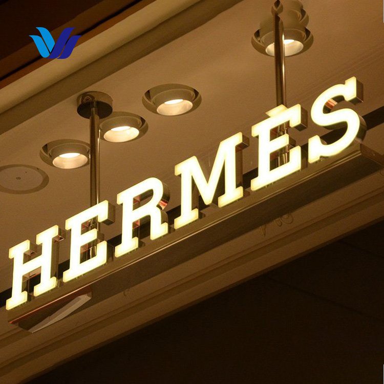 Hongsen Custom Sign Shop board 3D Led channel letters Light Advertising mini Acrylic Letters decorative signs