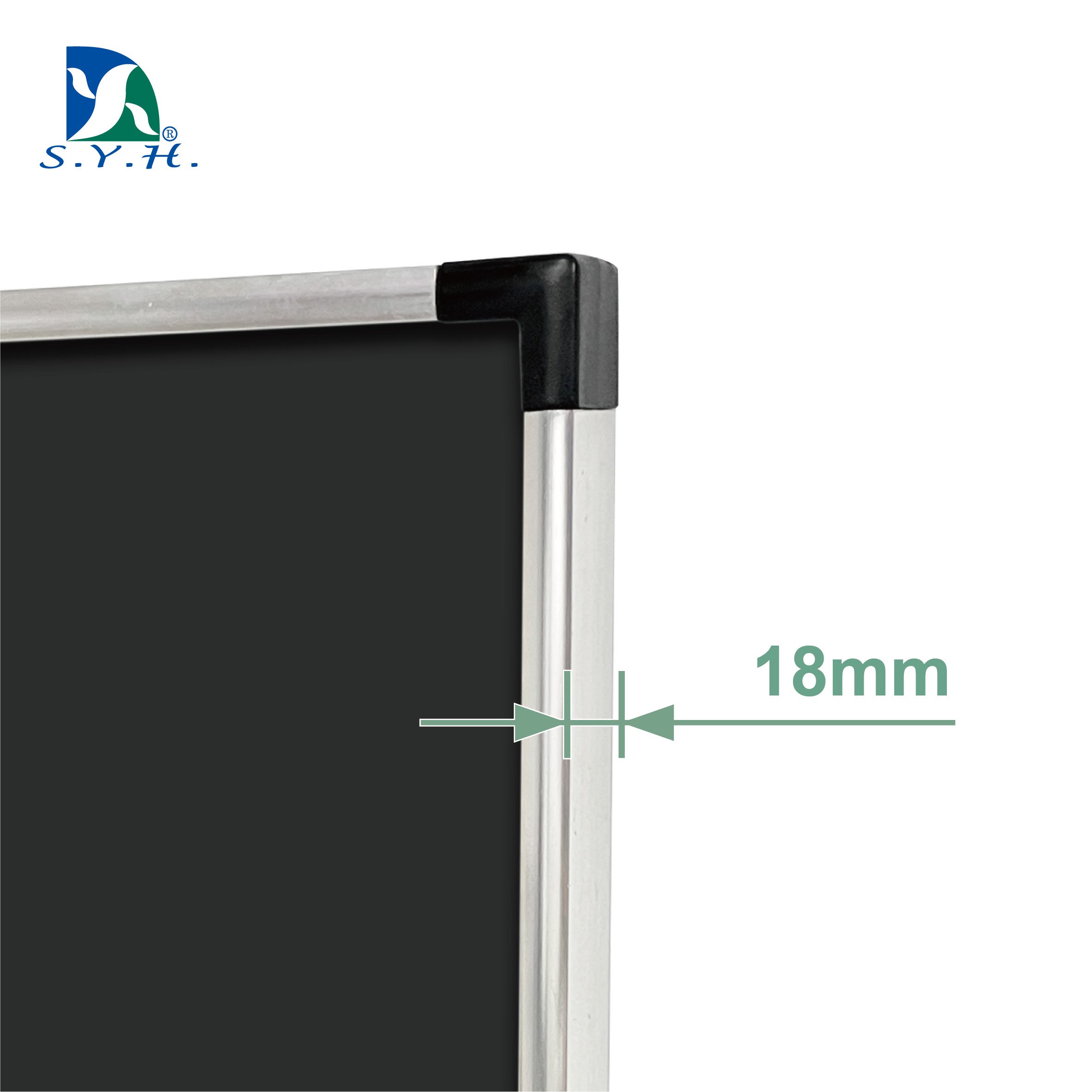 Aluminum frame mirror board for advertising