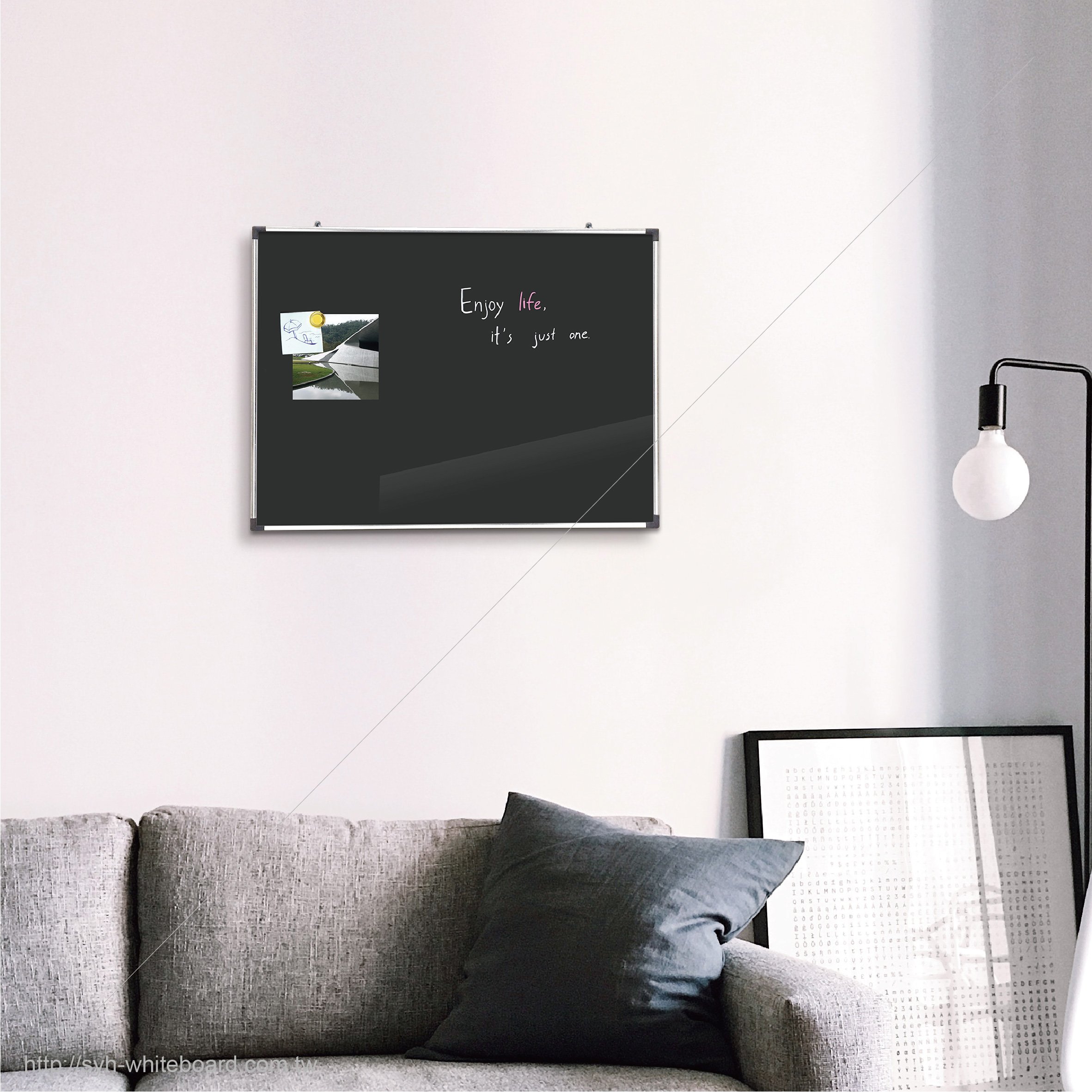Aluminum frame mirror board for advertising