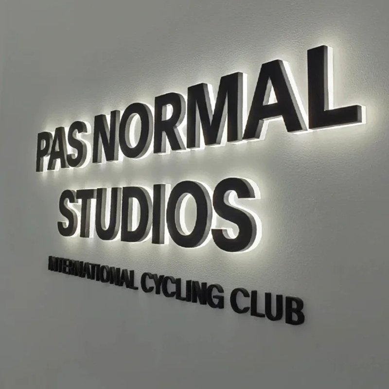 Advertising Stainless Steel Indoor Coffee Shop LED Illuminated Channel Letters Business Storefront Backlit Logo Signs from EZD