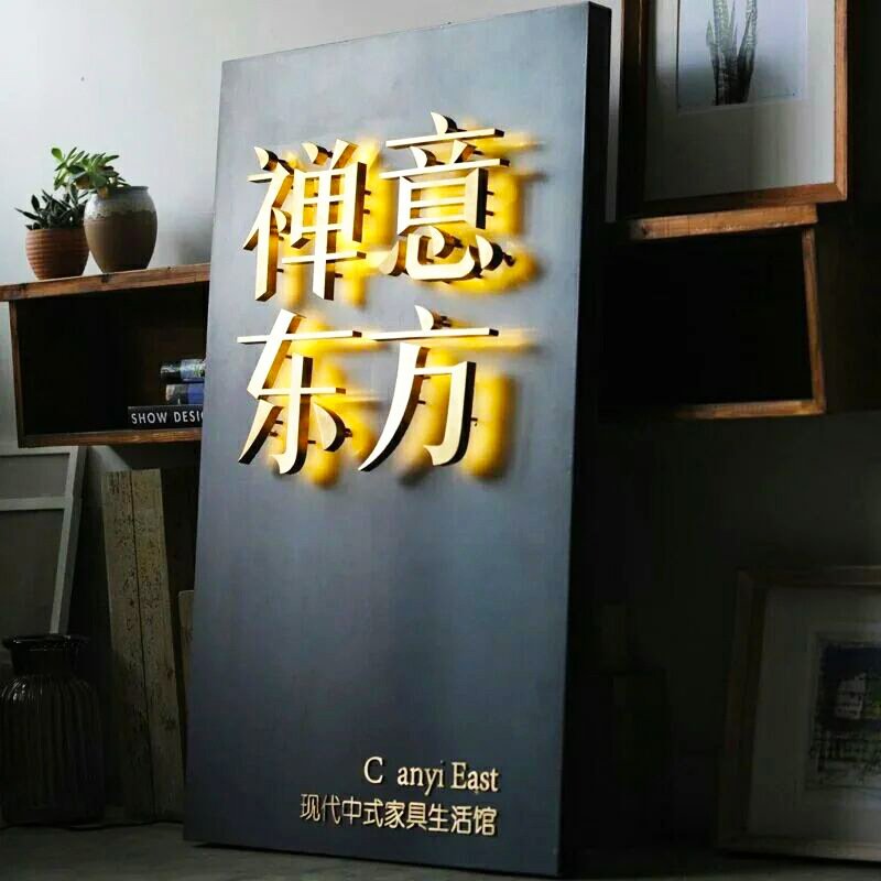 Customization store sign for business outdoor waterproof 3D led signs channel letter abyss mirror led signs advertising