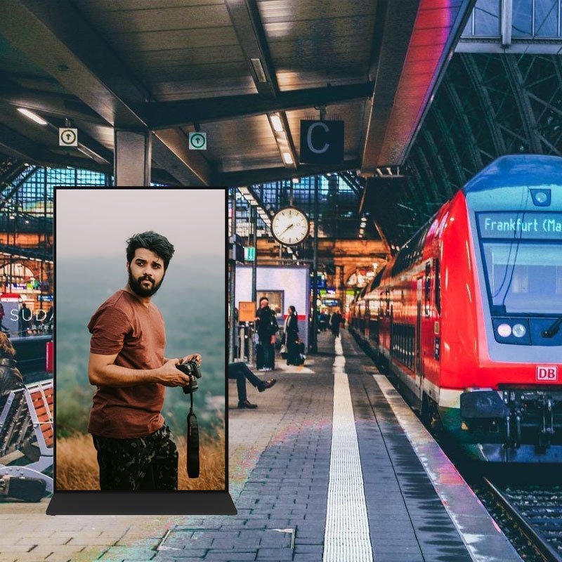 Advertising Player Digital Signage Full Screen Custom Digital Advertising Display Stand Board