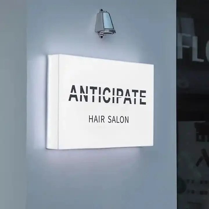 Customized Outdoor Business Led Display Board Advertising Light Box Restaurant Wall Mounted Coffee Shop Signboard