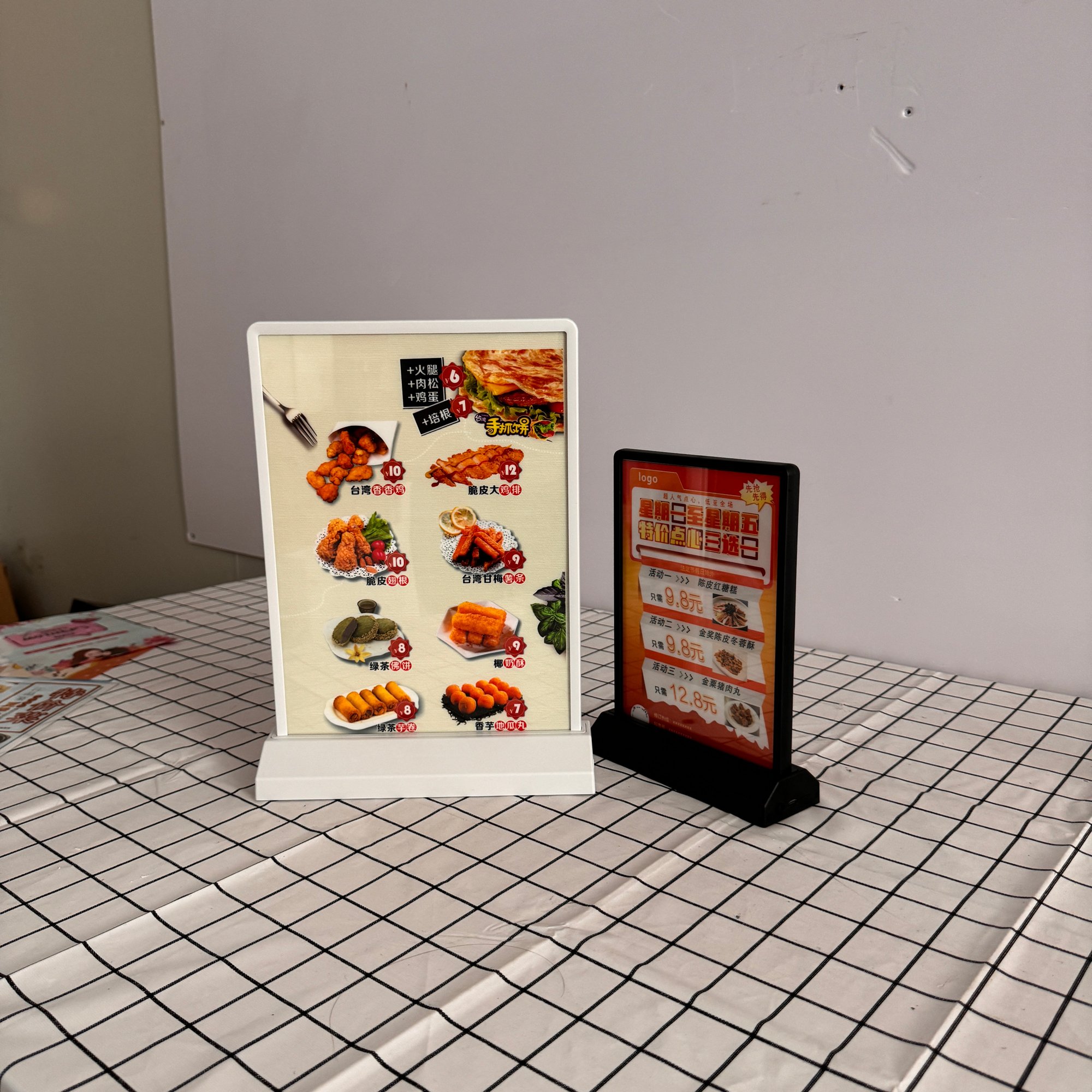 A4 LED Light Box Double-Sided Backlit Acrylic Restaurant Menu Board Aluminum Profile Frame Square