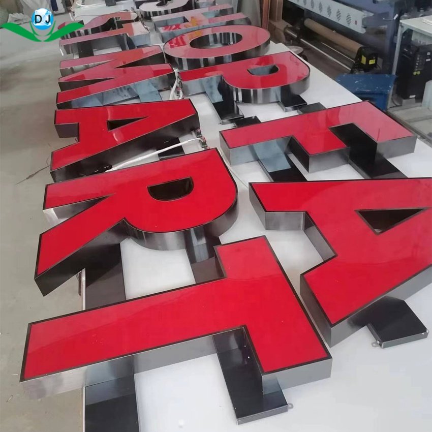Custom Store Front Lit Led Sign Tailor Shop Signboard Design Lighting Advertising Signboard