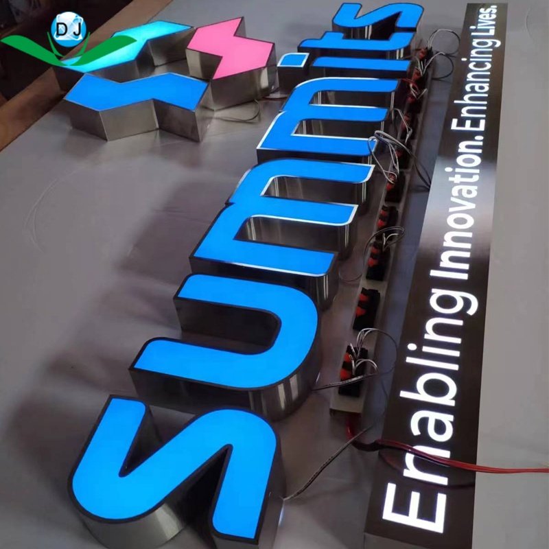 Custom Store Front Lit Led Sign Tailor Shop Signboard Design Lighting Advertising Signboard