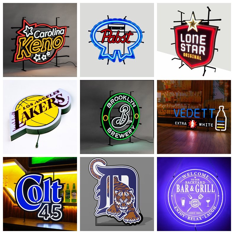 Wholesale Outdoor Round Advertising Light Boxes Custom Acrylic Led Neon Light Sign
