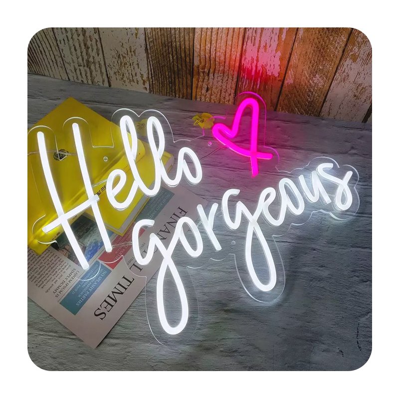 manufacturer Dropshipping Fast delivery neon letter custom Acrylic led neon sign for living room decoration