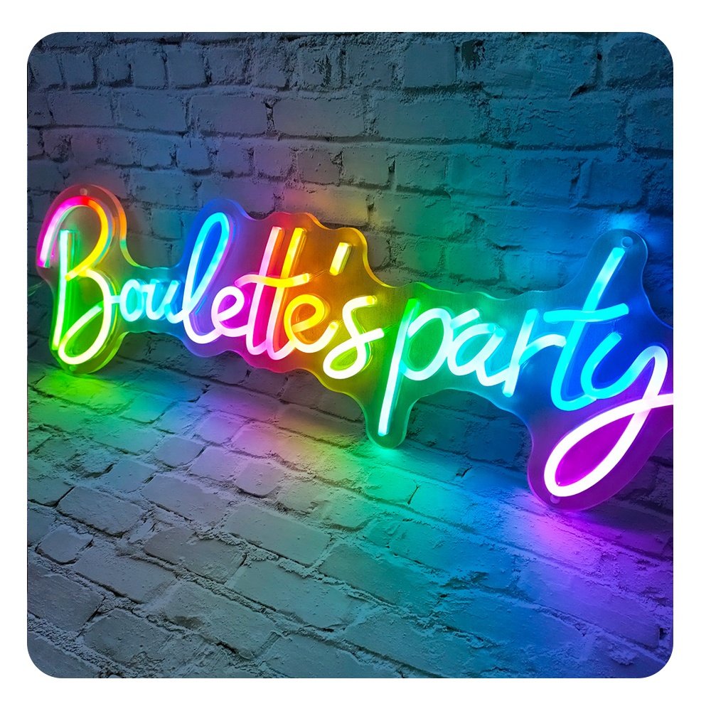 manufacturer Dropshipping Fast delivery neon letter custom Acrylic led neon sign for living room decoration