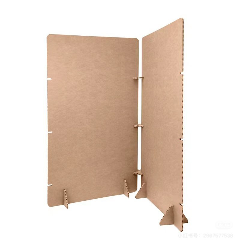 Custom Shape Multiple Sizes Corrugated Paper Floor Free Standing Advertising Vertical Poster Board