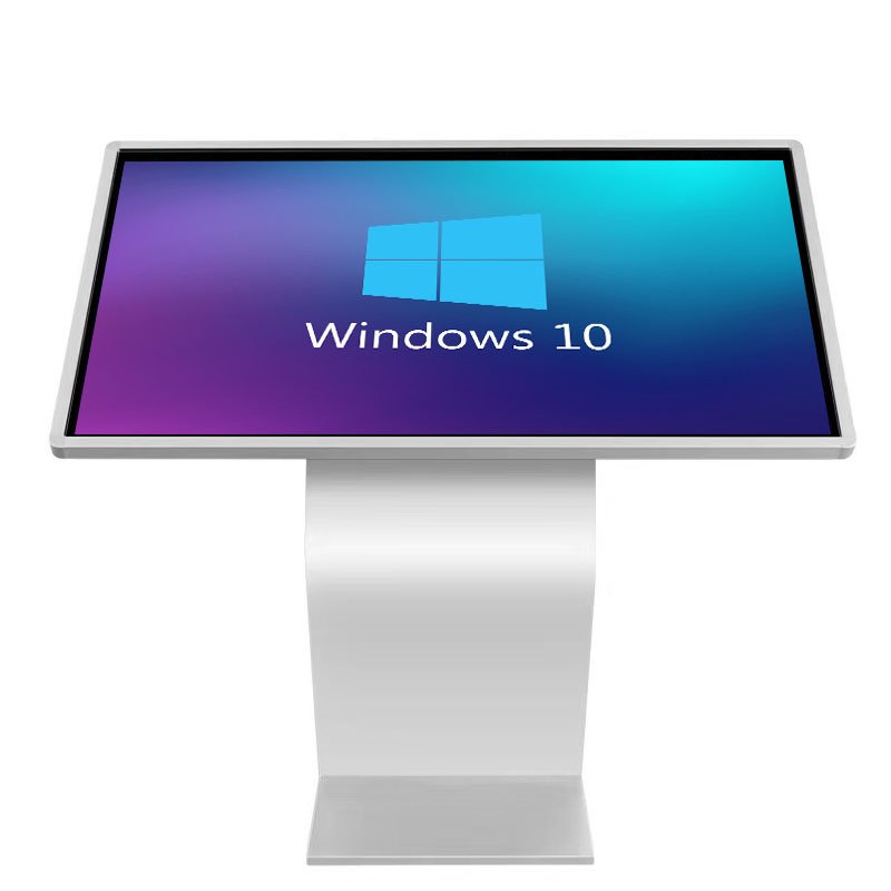 All-in-One 55/43 Inch Indoor Interactive LCD Panel Digital Information Kiosk Otem Touch Screen Floor Standing Kiosk CMS System