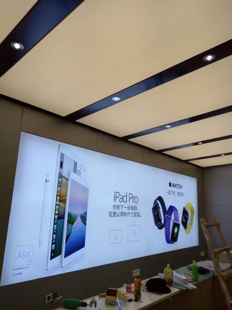 Customized advertising LED PVC soft film Lightbox, light strip frame+soft film image, UV soft film, LED menu display
