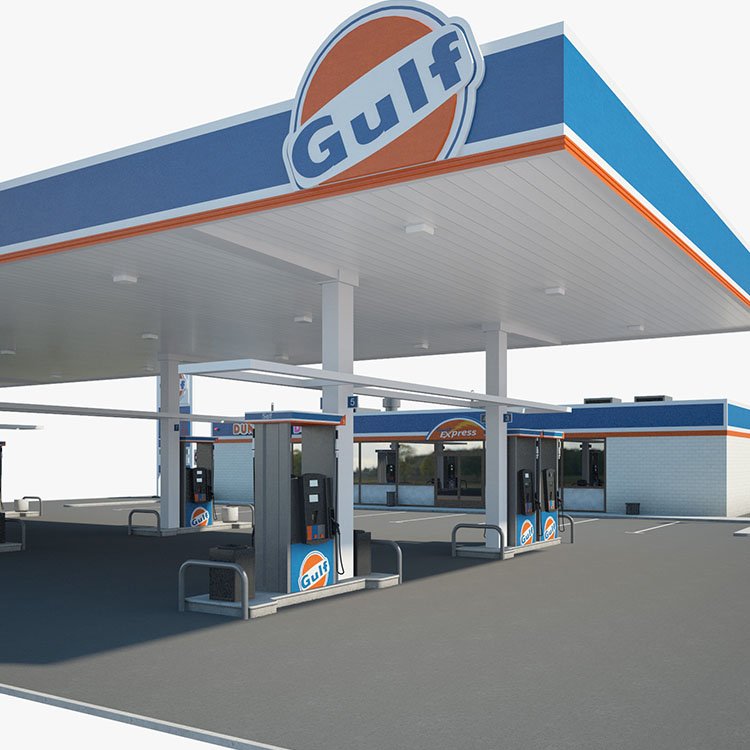 Waterproof Petrol Station Advertising Board Equipment Gulf Gas Station Price Pylon Sign