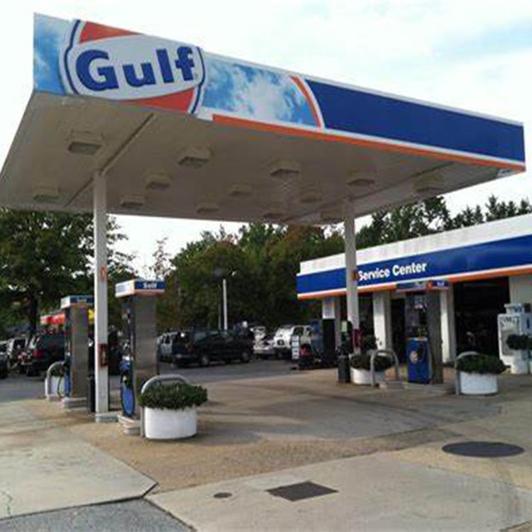 Waterproof Petrol Station Advertising Board Equipment Gulf Gas Station Price Pylon Sign