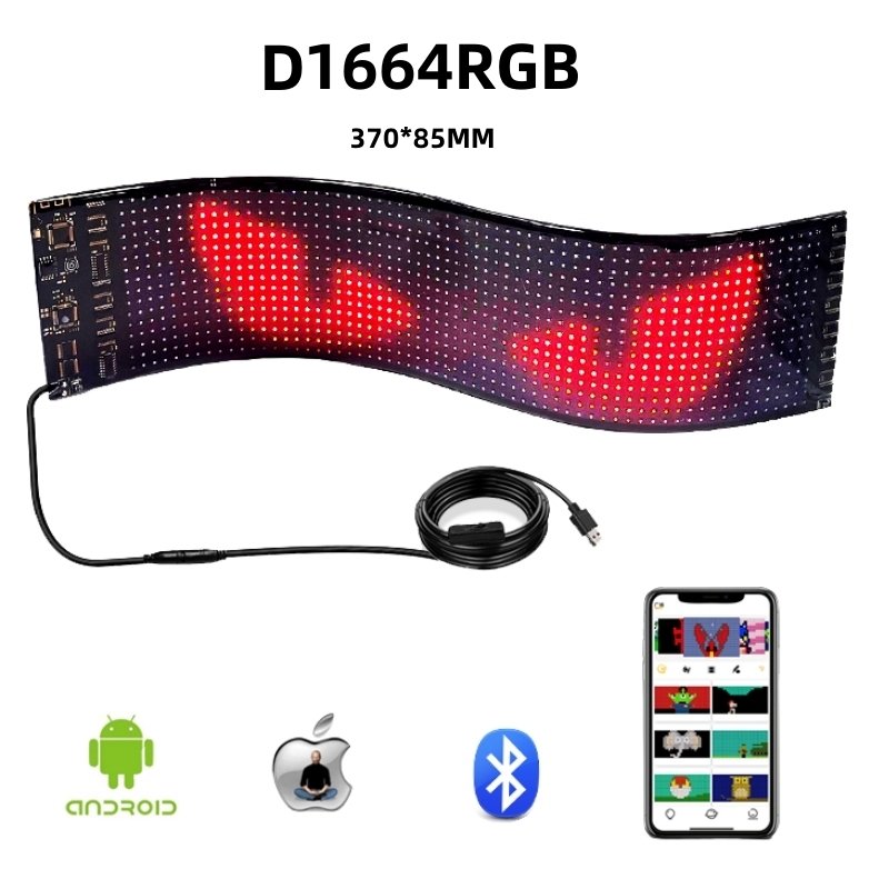 Car sign led advertising screen app control led panel display boards flex led screen for car