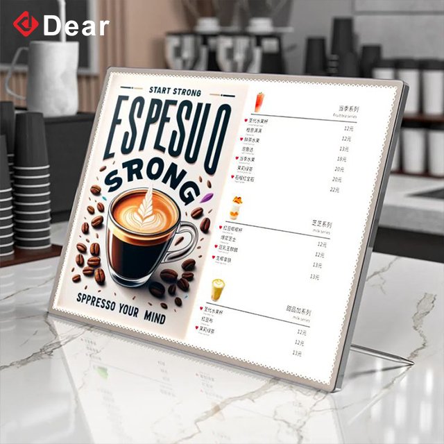 Easily Replace Advertising Sign Board Display Picture Led Menu Box Light Poster Ultra Thin Light Box For Restaurant Bar