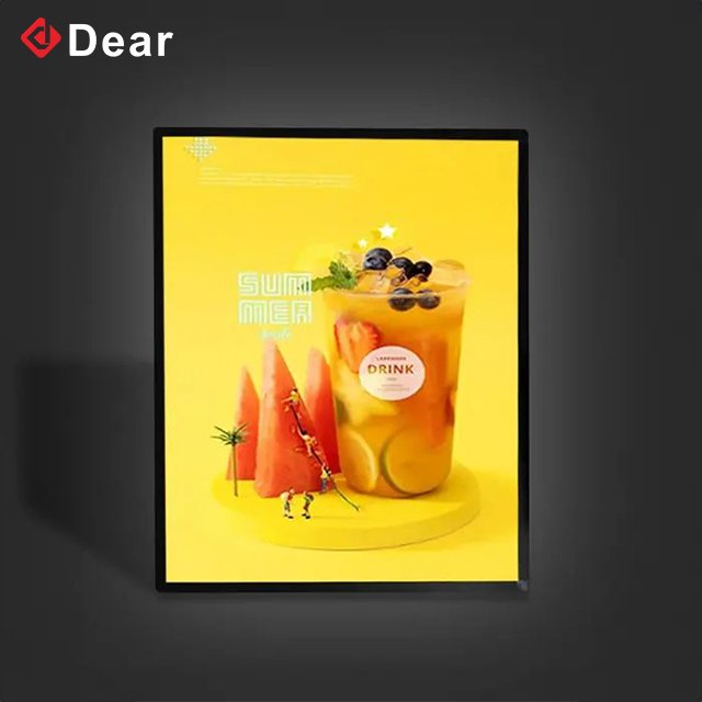 Easily Replace Advertising Sign Board Display Picture Led Menu Box Light Poster Ultra Thin Light Box For Restaurant Bar