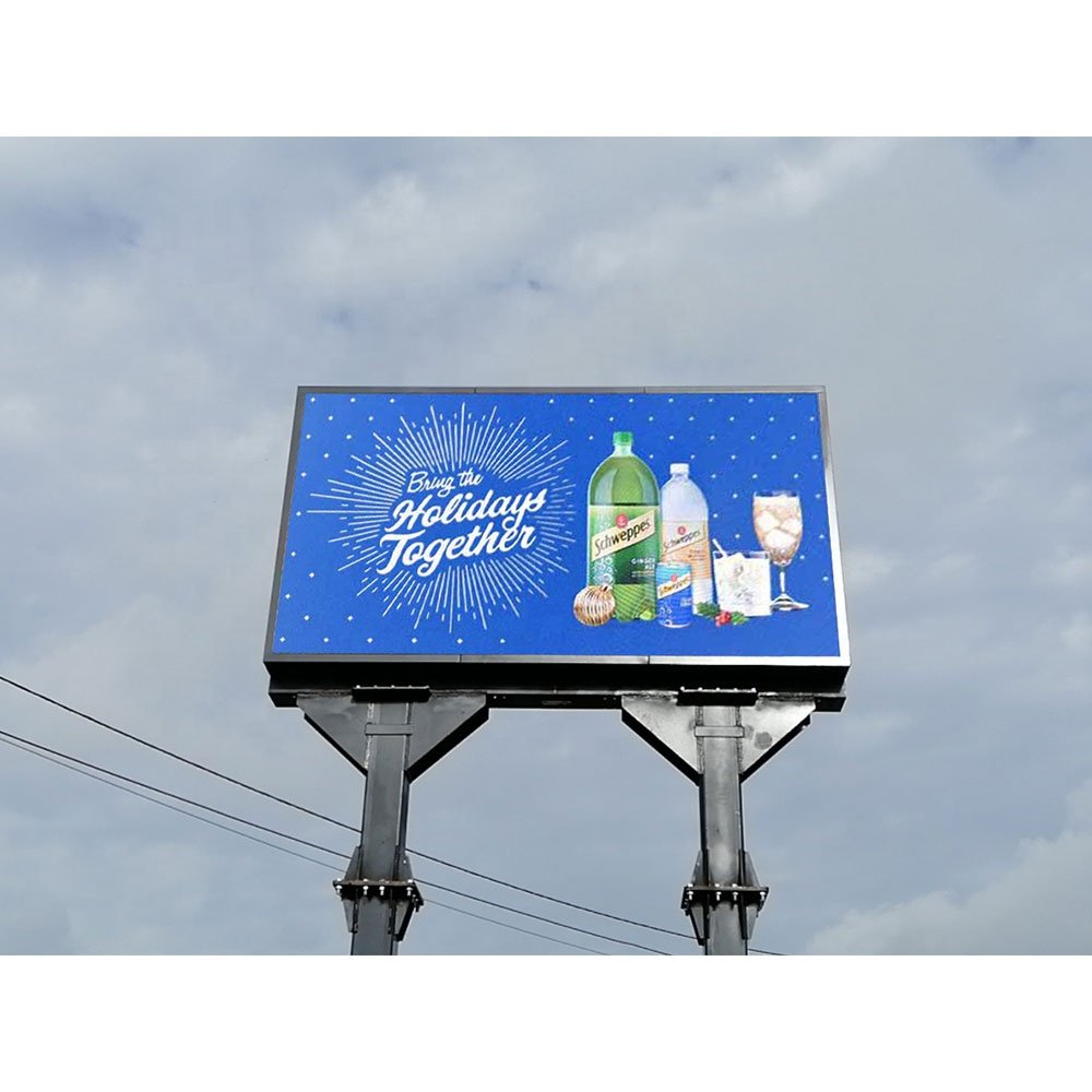 Led Double Sided Advertisement Display Screen 4 X 10 Sign Outdoor Christmas Ekran Panels Rgb With Video Colors Board