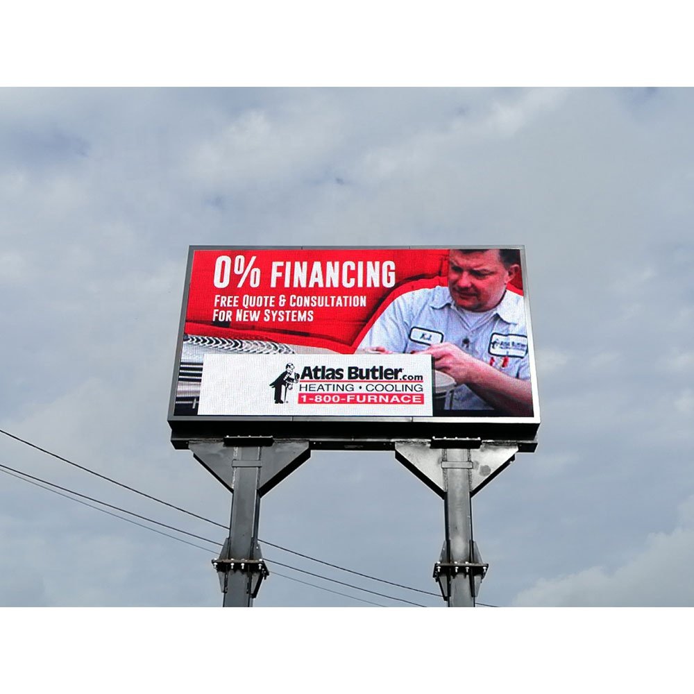 Led Double Sided Advertisement Display Screen 4 X 10 Sign Outdoor Christmas Ekran Panels Rgb With Video Colors Board