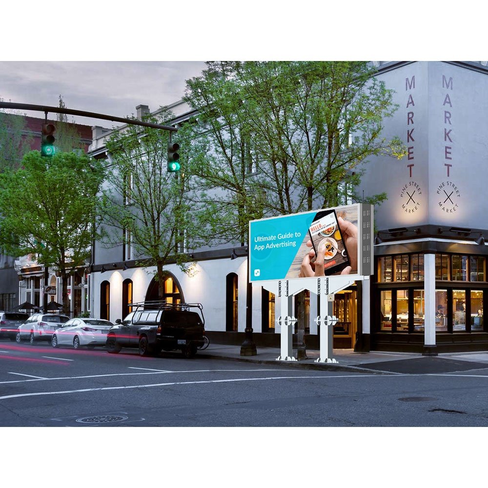 Led Double Sided Advertisement Display Screen 4 X 10 Sign Outdoor Christmas Ekran Panels Rgb With Video Colors Board