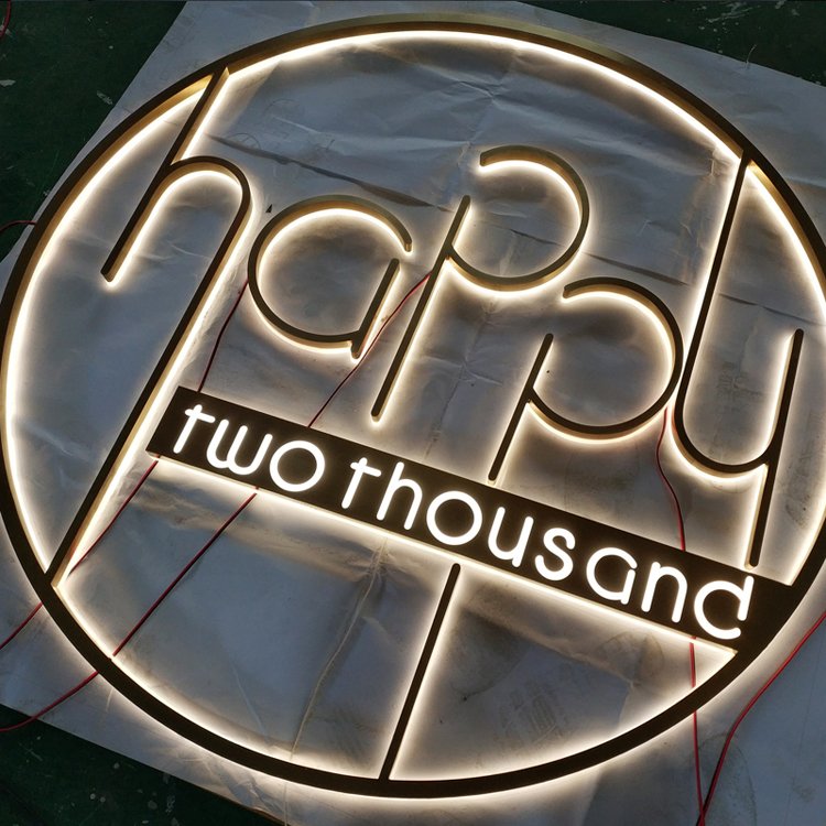 3D signage business sign outdoor metal backlit led light letter sign custom led logo led signage custom sign for business