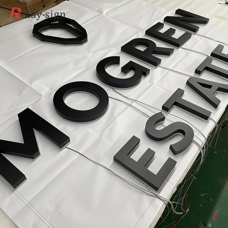 Shop store big outdoor characters custom house number address letter lights board led sign